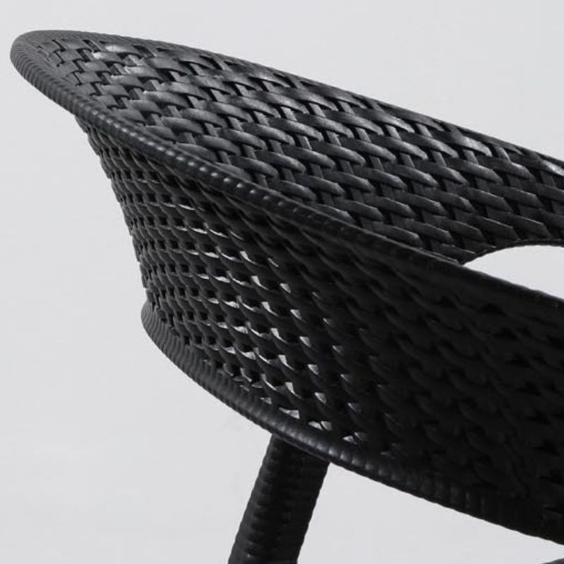 Eigentijdse open rug eetkamerstoel plastic stapelbare eetgelegenheden stoel