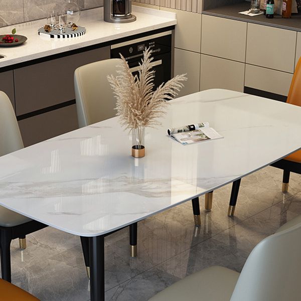 Traditional Luxury Dining Table Stone and Wood Legs Rectangle Dining Site Table Clearhalo ' dining_table' 'Dining Tables & Seating' 'Dining Tables' 'furn' 'furn_dining_table' 'Furniture' 'furniture_dining_table' 'Kitchen & Dining Furniture' 'kitchen&dining_furn' 'kitchen' 'kitchen_dining_table' 1200x1200_92a0faa1-1d32-43e3-8a94-4fe2587f6e64