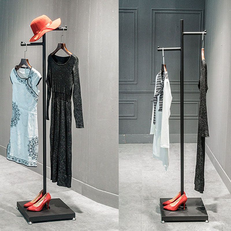 Industrial Metal Coat Hanger Hall Stand Hooks Free Standing Entryway Kit Hall Tree Clearhalo 'Entry & Mudroom Furniture' 'furn' 'furn_hall_tree_coat_racks' 'Furniture' 'Hall Trees & Coat Racks' 'hall_tree_coat_racks' 1200x1200_92a141d4-a788-4b11-b246-7996331fe691