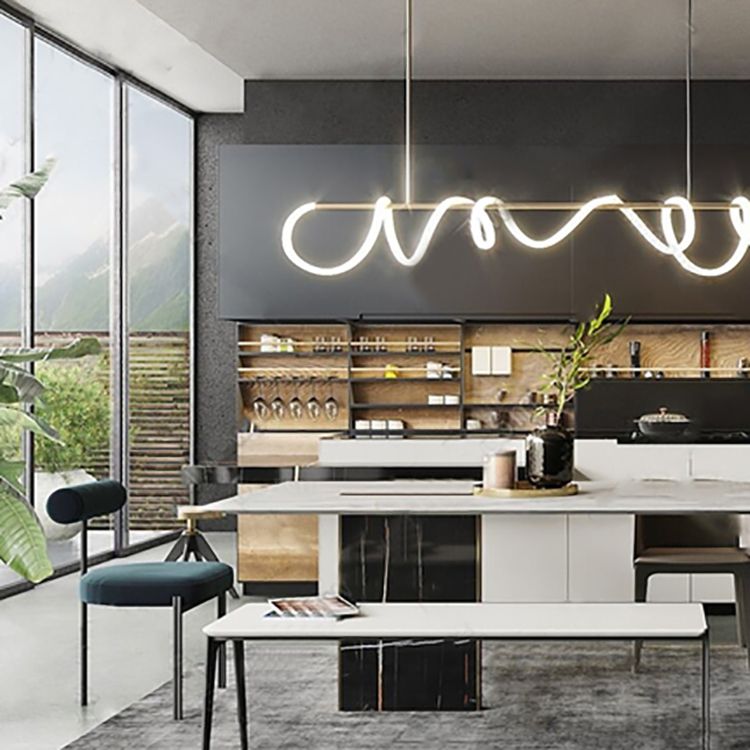 Chaise de salle à manger côté scandinave chaise en métal rembourré pour salle à manger