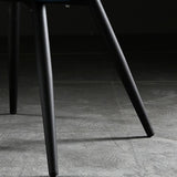 Chaises latérales sans bras de style industriel avec des jambes en métal pour la cuisine