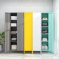 Steel Storage Cabinet Contemporary Non-Hanging Armoire for Home