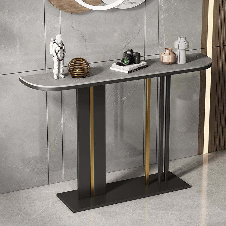 11.8" W Slate Console Stain Resistant Contemporary Console Table