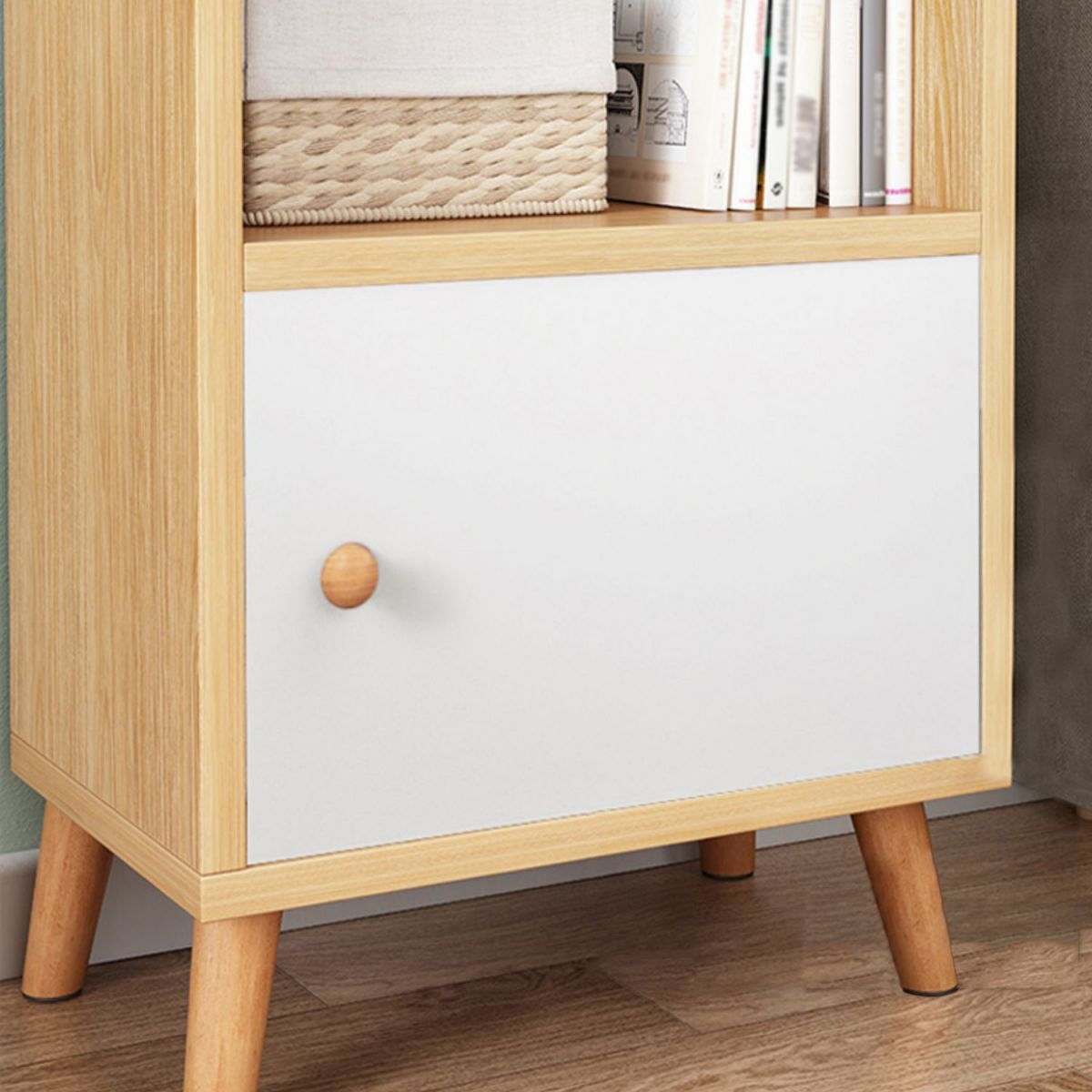 Wood Bookshelf Scandinavian Style Bookcase for Home Office and Study Room Clearhalo 'Bookcases' 'furn' 'furn_bookcases' 'Furniture' 'furniture_bookcases' 'Office Furniture' 1200x1200_92a6b9c3-4872-4d8b-8c12-36b7ee4d3fa3