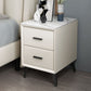 Modern Slate Top Night Table Bedroom 2 Drawers Night Stand with Legs Clearhalo 'Bedroom Furniture' 'furn' 'furn_night_stand' 'Furniture' 'night_stand' 'Nightstands' 1200x1200_92a6ceef-4abc-417d-ac2a-b9832860f3c8