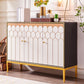 Server mobile sideboard in legno glam con gambe in acciaio