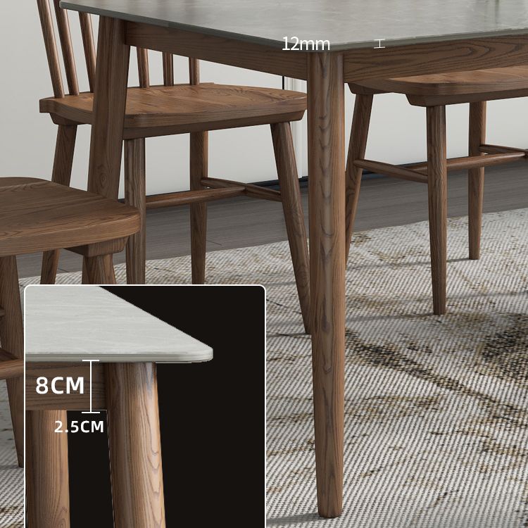 Medieval Modern Grey Table Rectangle Sintered Stone Table with 4 Legs for Restaurant Clearhalo ' dining_table' 'Dining Tables & Seating' 'Dining Tables' 'furn' 'furn_dining_table' 'Furniture' 'furniture_dining_table' 'Kitchen & Dining Furniture' 'kitchen&dining_furn' 'kitchen' 'kitchen_dining_table' 1200x1200_92a82029-1243-4c24-b03f-1d2cc32a77a0