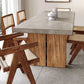 Solid Wood Industrial Dining Table Set 1/2/5/7 Pcs Dinette Set for Dining Room