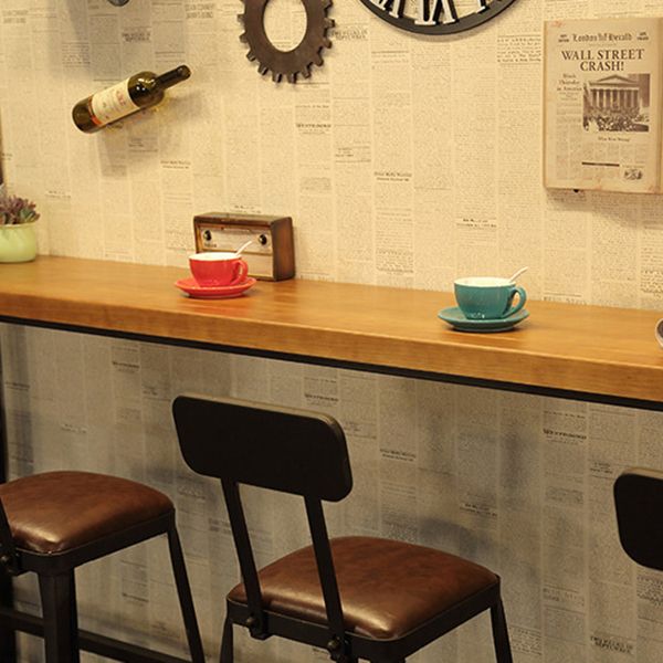 Industrial 1/5 Pieces Bar Table Set Rectangle Pine Wood Counter Table with High Stools Clearhalo 'Bar Furniture' 'furn' 'furn_home_bar_bar_sets' 'Furniture' 'Home Bars & Bar Sets' 'home_bar_bar_sets' 'Kitchen & Dining Furniture' 1200x1200_92a92d09-fda9-4565-a545-06676bf9bd7c