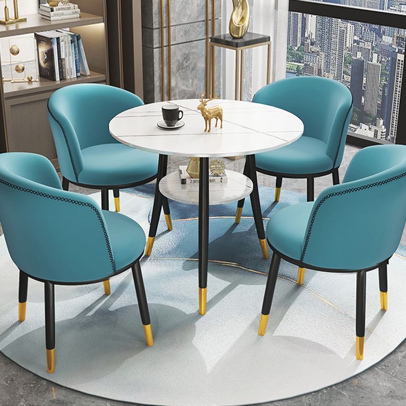 Traditional Luxury Dining Table Round Sintered Stone Table with Black Frame Clearhalo ' dining_table' 'Dining Tables & Seating' 'Dining Tables' 'furn' 'furn_dining_table' 'Furniture' 'furniture_dining_table' 'Kitchen & Dining Furniture' 'kitchen&dining_furn' 'kitchen' 'kitchen_dining_table' 1200x1200_92aa6f59-37a7-4498-b8db-edd78aff8f8a
