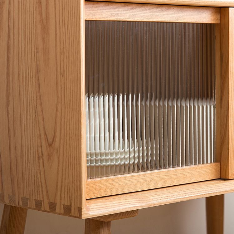 Pine Solid Wood Dining Server with Drawers 31.5"L Contemporary Buffet Server Clearhalo 'buffet_sideboard' 'Buffets & Sideboards' 'furn' 'furn_buffet_sideboard' 'Furniture' 'Kitchen & Dining Furniture' 1200x1200_92ac5fbd-b600-4e02-b9c9-b74b5c4b94c6