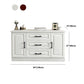 Scandinavisch witte tv-console woonkamer tv-meubel met lades en kasten