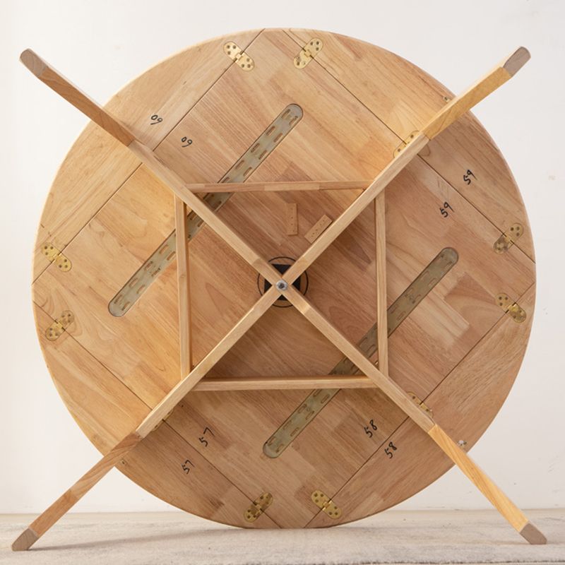 Modern Wood Adjustable Kitchen Dining Set 4 Leg Base Table with Folding Leaf Clearhalo 'Dining Room Sets' 'Dining Tables & Seating' 'dining_room_set' 'Furniture' 'furniture_dining_room_set' 'Kitchen & Dining Furniture' 'kitchen&dining_furn' 'kitchen' 1200x1200_92af956f-1492-472c-8654-39b7a7b8e084