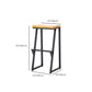 Contemporary Wood Counter Stools Metal Bar Stool for Home Use Clearhalo 'Bar Furniture' 'Bar Stools' 'bar_stools' 'furn' 'furn_bar_stools' 'Furniture' 'Kitchen & Dining Furniture' 1200x1200_92b06276-0a16-4a46-8b66-a18d532de919