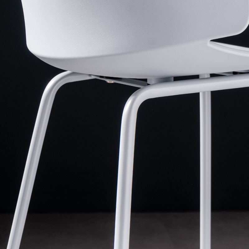 Contemporary Style Bar Stool Plastic Counter Bar Stool with Metal Legs Clearhalo 'Bar Furniture' 'Bar Stools' 'bar_stools' 'furn' 'furn_bar_stools' 'Furniture' 'furniture_bar_stools' 'Kitchen & Dining Furniture' 1200x1200_92b06add-c0ea-4e12-81c6-c20c726778f7
