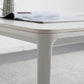Rectangle Dining Table White Stone Top Table with 4 Legs Base Clearhalo 'Dining Tables & Seating' 'Dining Tables' 'dining_table' 'Furniture' 'furniture_dining_table' 'Kitchen & Dining Furniture' 'kitchen' 'kitchen_dining_table' 1200x1200_92b1c7ad-e0a7-4cc7-a277-c39f564d4e88