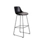 Contemporary Upholstered Backrest Armless Bar Stools with Metal Base