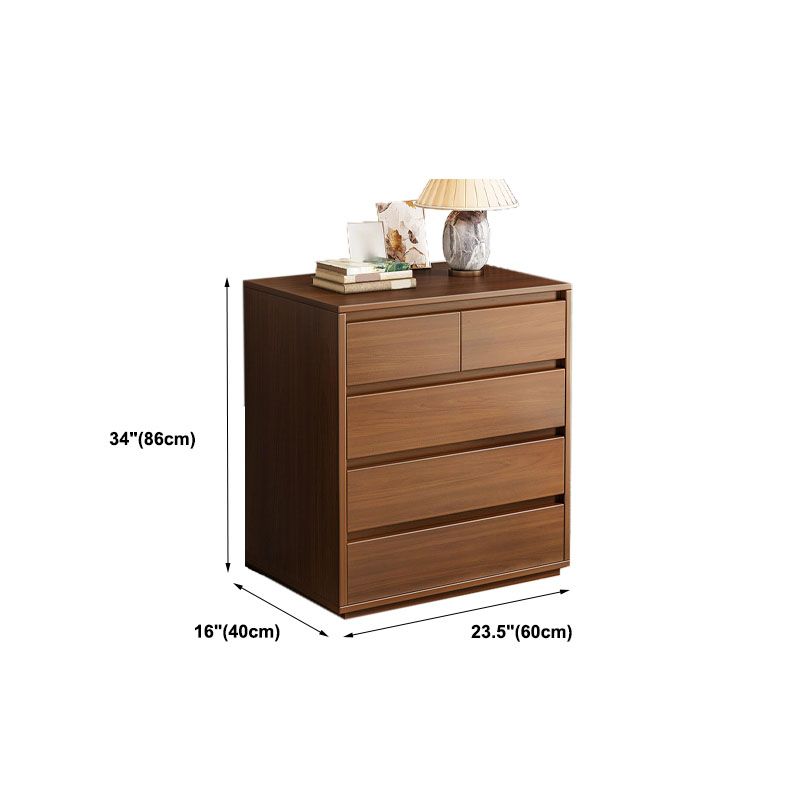 16" D Storage Chest Modern Wood Storage Chest in White and Brown
