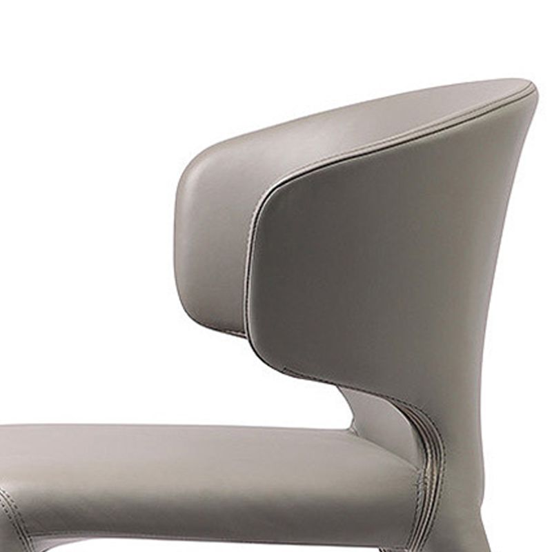 Faux Leather Dining Accent Chair Wingback Arm Chair for Home Clearhalo 'Dining Chairs' 'Dining Tables & Seating' 'dining_chair' 'furn' 'furn_dining_chair' 'Furniture' 'Kitchen & Dining Furniture' 1200x1200_92b6a75c-2aaf-4161-a949-338886dc5f20