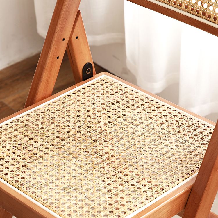 Contemporary Style Folding Side Chair Armless Open Back Chairs with Wooden Legs Clearhalo ' kitchen&dining_furn' 'Dining Chairs' 'Dining Tables & Seating' 'dining_chair' 'furn' 'furn_dining_chair' 'Furniture' 'furniture_dining_chair' 'Kitchen & Dining Furniture' 'kitchen' 1200x1200_92b6ccd2-9a0d-4bae-ae7c-036b30077f52