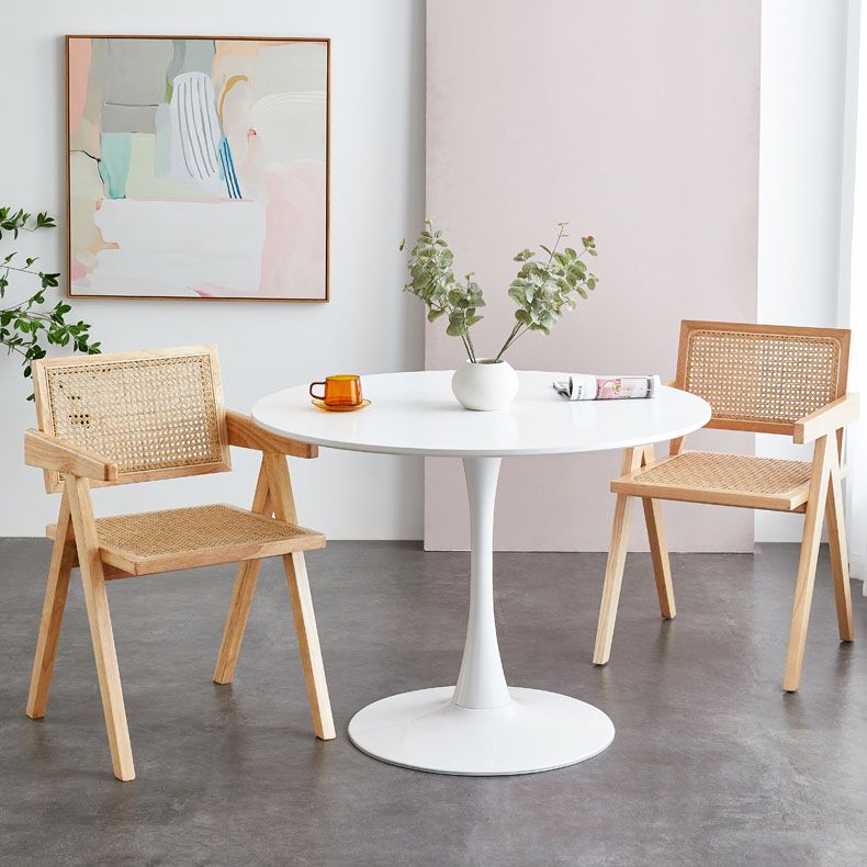 Modern Home Dining Arm Chair Rubberwood Open Back Dining Side Chair Clearhalo 'Dining Chairs' 'Dining Tables & Seating' 'dining_chair' 'furn' 'furn_dining_chair' 'Furniture' 'furniture_dining_chair' 'Kitchen & Dining Furniture' 1200x1200_92b764bd-45f7-4427-8df8-45289b4f829c