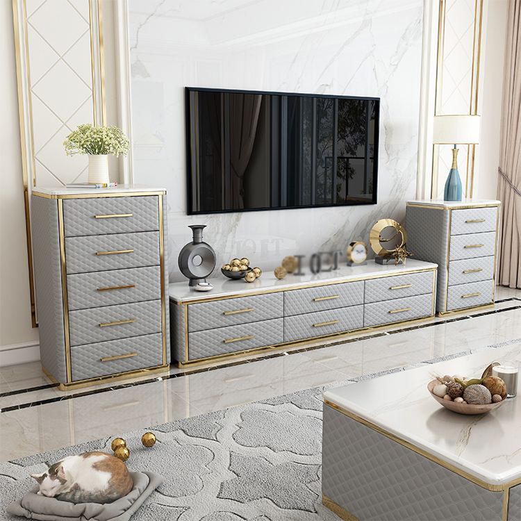 Gabinetto del salotto del soggiorno in legno Glam server buffet con cassetto