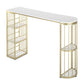 Glam Specialty Bar Dining Table Stone Bistro Bar Table with Shelves Clearhalo 'Bar Furniture' 'Bar Tables' 'bar_tables' 'furn' 'furn_bar_tables' 'Furniture' 'Kitchen & Dining Furniture' 1200x1200_92bbbb43-caa5-45f3-bb8e-8e92f8063946