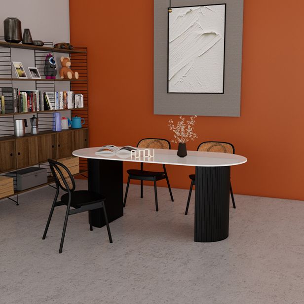 Bureau de bureau contemporain Bureau d'écriture en pierre pour chambre à la maison