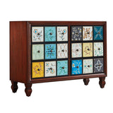 Mid-Century Modern Wood Cabinet Knobs Side Cabinet with Drawer Clearhalo 'Cabinets & Chests' 'cabinets_chests' 'furn' 'furn_cabinets_chests' 'Furniture' 'Living Room Furniture' 1200x1200_92be428d-4c77-4807-918e-13fcd4f71c16