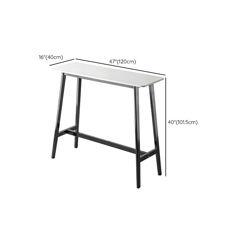 Matte Finish Wooden Rectangle Bar Table with Trestle for Living Room Clearhalo 'Bar Furniture' 'Bar Tables' 'bar_tables' 'furn' 'furn_bar_tables' 'Furniture' 'Kitchen & Dining Furniture' 1200x1200_92c013ee-4834-434b-87bf-432d4bbe9425