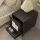 Solid Wood Bed Nightstand Industrial Night Table with Drawers