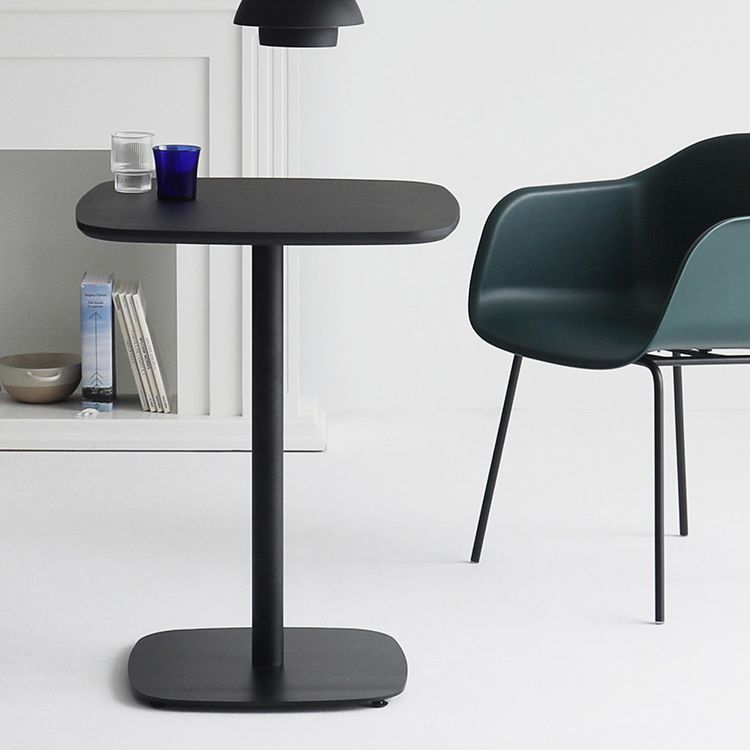 Metal Industrial Square Dining Table Manufactured wood Top Table with Pedestal Base Clearhalo ' dining_table' 'Dining Tables & Seating' 'Dining Tables' 'furn' 'furn_dining_table' 'Furniture' 'furniture_dining_table' 'Kitchen & Dining Furniture' 'kitchen&dining_furn' 'kitchen' 'kitchen_dining_table' 1200x1200_92c2f182-78ab-47ed-baa1-b9d08b8d2f7b