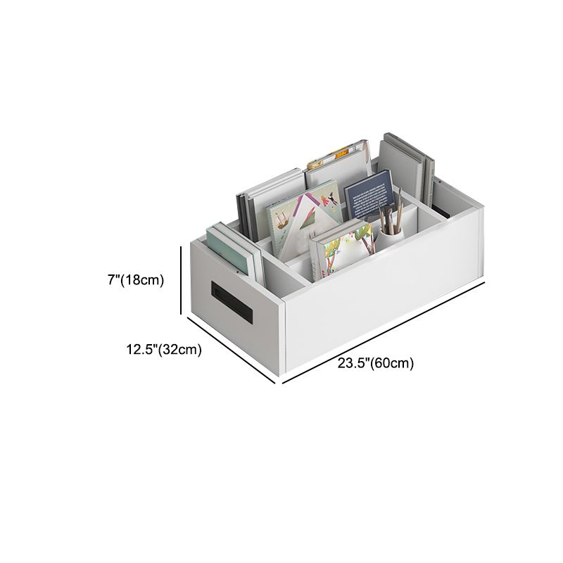 Modern Style Wood Bookshelf Closed Back Bookcase for Home Office