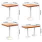 Solid Wood Industrial Style Dining Table Brown Top Table with White Frame for Dinning Room Clearhalo ' dining_table' 'Dining Tables & Seating' 'Dining Tables' 'furn' 'furn_dining_table' 'Furniture' 'furniture_dining_table' 'Kitchen & Dining Furniture' 'kitchen&dining_furn' 'kitchen' 'kitchen_dining_table' 1200x1200_92c5132f-98bc-44db-96cf-80eafd3cb6b1
