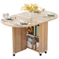 Mid-Century Modern Dining Table Wood Drop-Leaf Home Use Dining Table Clearhalo ' dining_table' 'Dining Tables & Seating' 'Dining Tables' 'furn' 'furn_dining_table' 'Furniture' 'furniture_dining_table' 'Kitchen & Dining Furniture' 'kitchen&dining_furn' 'kitchen' 'kitchen_dining_table' 1200x1200_92c58a6f-c024-416a-84aa-28f95493e995