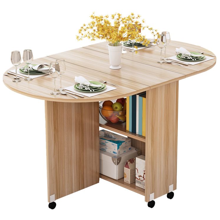 Mid-Century Modern Dining Table Wood Drop-Leaf Home Use Dining Table Clearhalo ' dining_table' 'Dining Tables & Seating' 'Dining Tables' 'furn' 'furn_dining_table' 'Furniture' 'furniture_dining_table' 'Kitchen & Dining Furniture' 'kitchen&dining_furn' 'kitchen' 'kitchen_dining_table' 1200x1200_92c58a6f-c024-416a-84aa-28f95493e995