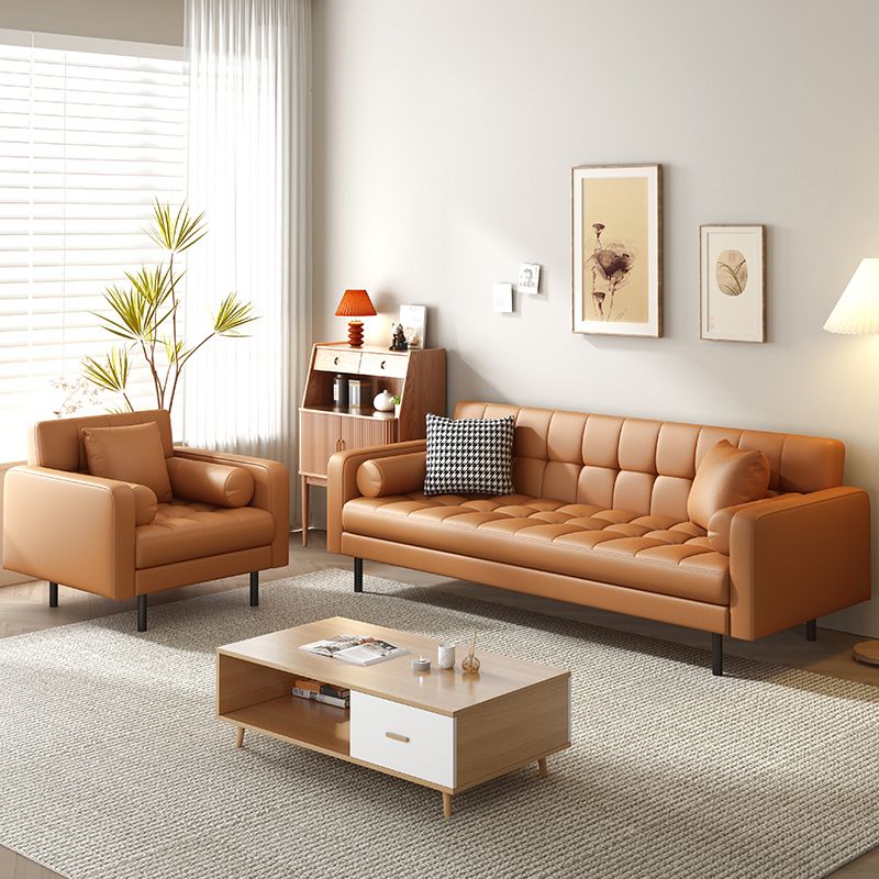 Cuscini di divano di braccia quadrati industriali inclusi il divano posteriore con gambe metalliche