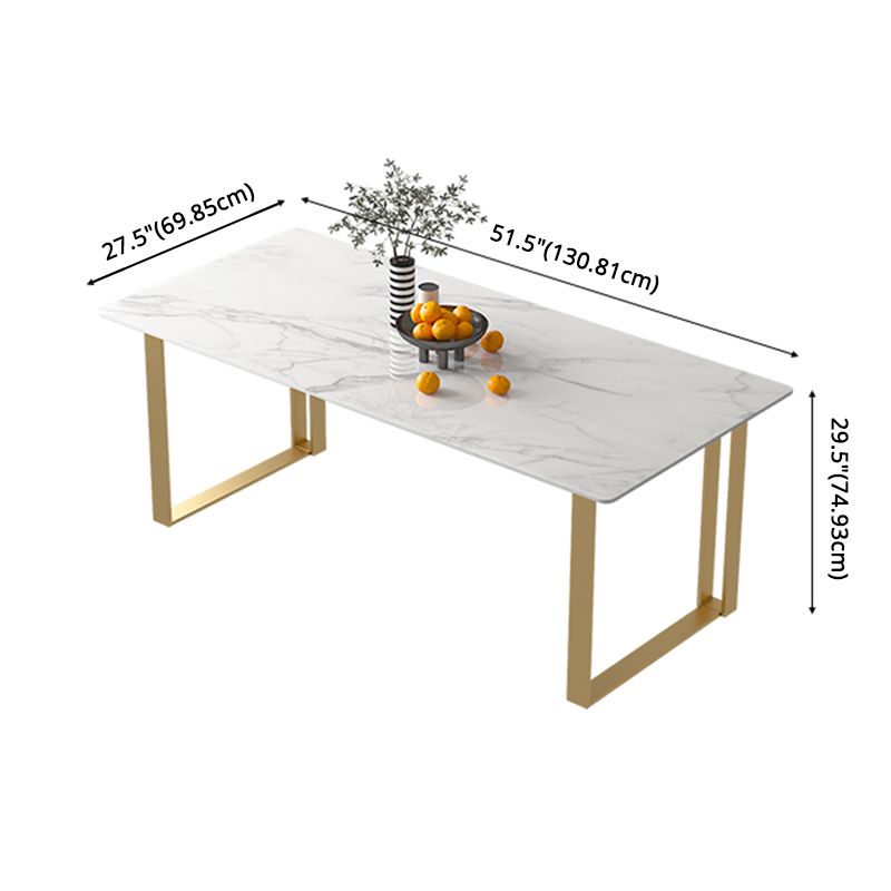 Scandinavian Sintered Stone Dining Table Set White Rectangle Dining Set for Home Use Clearhalo 'Dining Room Sets' 'Dining Tables & Seating' 'dining_room_set' 'furn' 'furn_dining_room_set' 'Furniture' 'furniture_dining_room_set' 'Kitchen & Dining Furniture' 'kitchen&dining_furn' 'kitchen' 1200x1200_92c707b6-f260-4d71-859e-c9fbed60e8a3