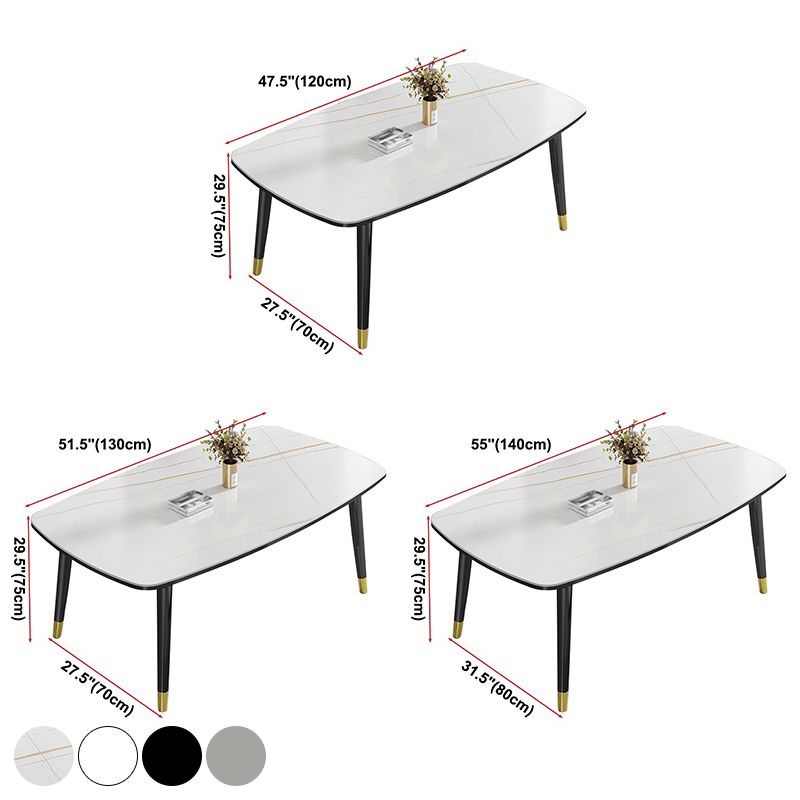 Modern Sintered Stone Standard Dining Table Rectangle Shape Dining Table for Kitchen Clearhalo ' dining_table' 'Dining Tables & Seating' 'Dining Tables' 'furn' 'furn_dining_table' 'Furniture' 'furniture_dining_table' 'Kitchen & Dining Furniture' 'kitchen&dining_furn' 'kitchen' 'kitchen_dining_table' 1200x1200_92c7e8ca-3599-476e-b5ee-84db4bedc161