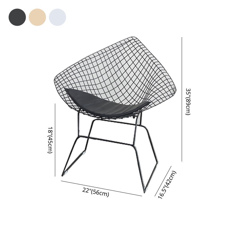 Nordic Style Dining Chair Armless Chairs for Kitchen with Metal Legs Clearhalo ' kitchen&dining_furn' 'Dining Chairs' 'Dining Tables & Seating' 'dining_chair' 'furn' 'furn_dining_chair' 'Furniture' 'furniture_dining_chair' 'Kitchen & Dining Furniture' 'kitchen' 1200x1200_92c9029c-51af-476d-8688-4a38c51c5c02