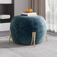 Blue Armless Lounge Chair Armless Fixed Back Bedroom Ottoman Set Clearhalo 'Accent Chairs' 'accent_chairs' 'Chairs & Seating' 'furn' 'furn_accent_chairs' 'Furniture' 'Living Room Furniture' 1200x1200_92cd30bd-720e-4868-93fa-d0d4c55598cf