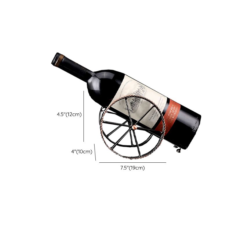 Metal Modern Wine Halter Tabletop Weinflasche und Glasregal in Silber/ Gold/ Schwarz