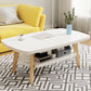 Nordic Style Rectangular 4 Legs Base Solid Wood Table with Storage Rack Coffee Table Clearhalo 'Coffee & Accent Tables' 'Coffee Tables' 'coffee_tables' 'furn' 'furn_coffee_tables' 'Furniture' 'Living Room Furniture' 1200x1200_92cdf848-1d45-4f18-abc8-a2f41d250a20