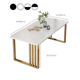 Traditional Luxury Dining Table Rectangle Slate Dining Table for Dining Room