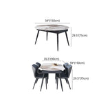 Contemporary 1/5/6/7 Pieces Dining Set Round Dining Room Table Set Clearhalo 'Dining Room Sets' 'Dining Tables & Seating' 'dining_room_set' 'furn' 'furn_dining_room_set' 'Furniture' 'furniture_dining_room_set' 'Kitchen & Dining Furniture' 'kitchen&dining_furn' 'kitchen' 1200x1200_92ce274b-1f22-4240-9f26-3cc5a479957e