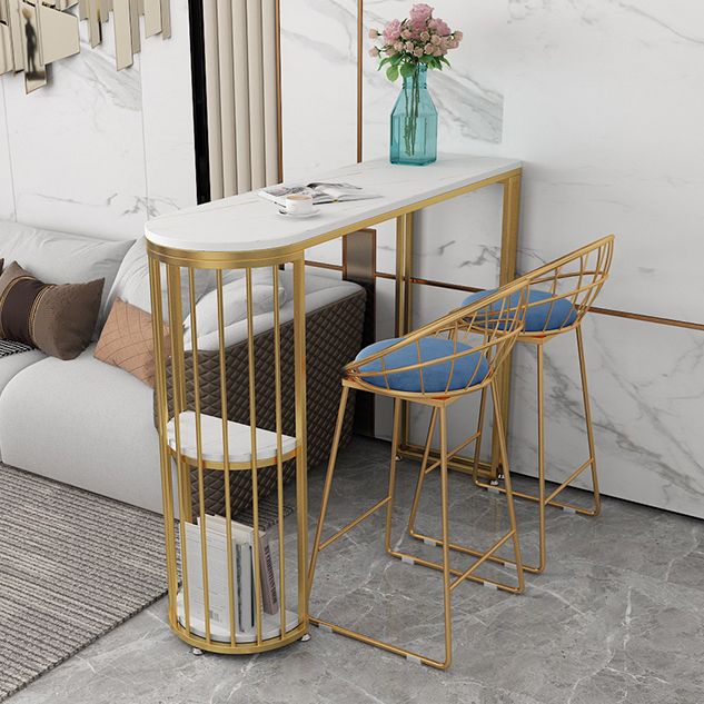 1/3 Pieces Oval Bar Stool and Table Set Glam Table and Stool Set Clearhalo 'Bar Furniture' 'furn' 'furn_home_bar_bar_sets' 'Furniture' 'Home Bars & Bar Sets' 'home_bar_bar_sets' 'Kitchen & Dining Furniture' 1200x1200_92ce6405-ad11-4df6-80e9-db565d09c0ac