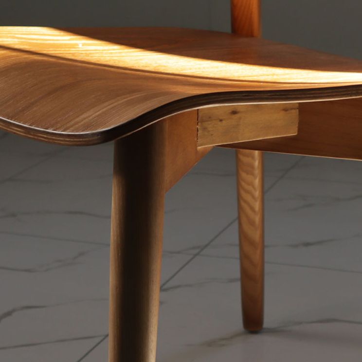 Industrial Oak Wood Side Chair Matte Finish Open Back Dining Chair (Set of 2) Clearhalo ' kitchen&dining_furn' 'Dining Chairs' 'Dining Tables & Seating' 'dining_chair' 'furn' 'furn_dining_chair' 'Furniture' 'furniture_dining_chair' 'Kitchen & Dining Furniture' 'kitchen' 1200x1200_92cf17a4-0bb7-4263-9b21-901932414e1c