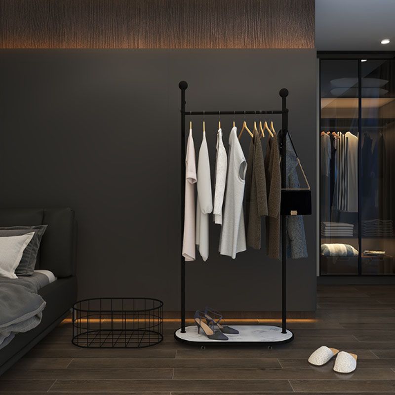 Metal Free Standing Hall Tree Contemporary Hall Stand con ganci per cappotto per il corridoio