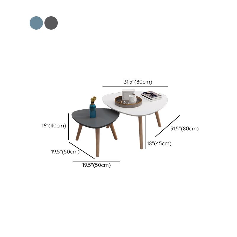 Contemporary Coffee Table Wooden 4 Legs Coffee Cocktail Table Clearhalo 'Coffee & Accent Tables' 'Coffee Tables' 'coffee_tables' 'furn' 'furn_coffee_tables' 'Furniture' 'Living Room Furniture' 1200x1200_92d3a2c9-c761-4723-be9a-1a9ac7469aa3