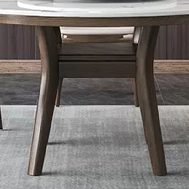 Ensemble de table ronde rotatif moderne 1/4/5/6/7 pièces artificiel marbre supérieur table ronde